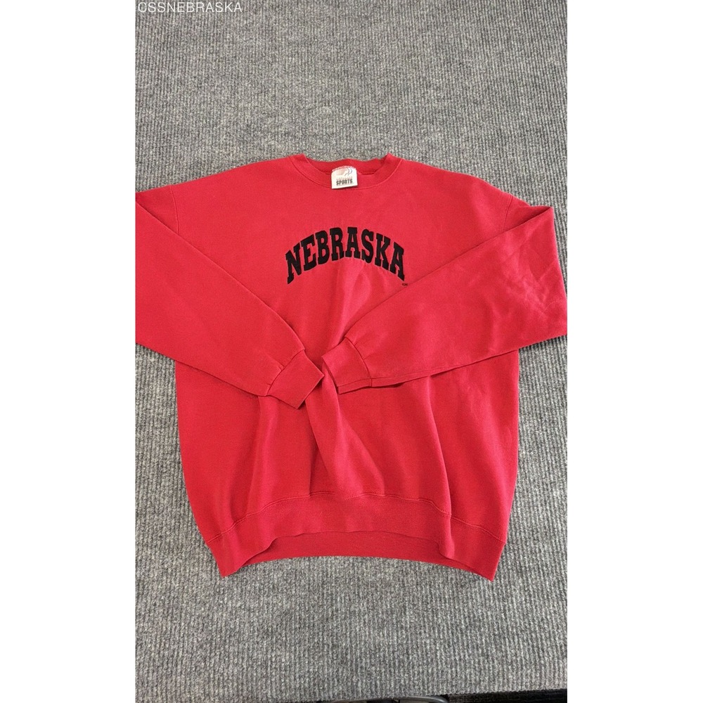 Simply for Sports Nebraska Cornhuskers Crewneck Sweatshirt Red XL Pullover